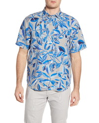 Tommy Bahama Seven Seas Short Sleeve Silk Button Up Shirt