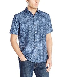Van Heusen Short Sleeve Polynesian Printed Shirt