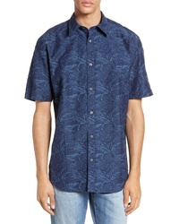 Coastaoro Venice Regular Fit Palm Print Shirt