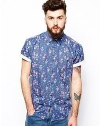 Zee Gee Why Shirt Rancho Relaxo Short Sleeve Fractured Fiesta Print