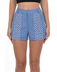 Gala Blue Printed Shorts