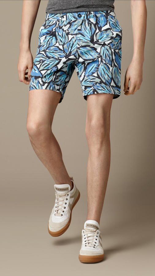burberry print shorts