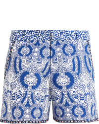 Le Sirenuse Positano Isadora Print Cotton Shorts