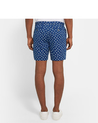 Marc by Marc Jacobs Palm Print Cotton Chambray Shorts