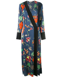 Diane von Furstenberg Floral Print Kimono Dress