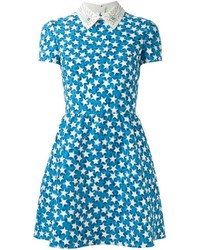 Valentino Star Studded Print Dress