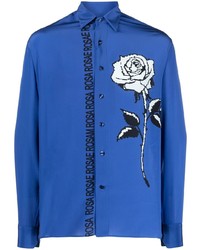 Etro Rose Print Silk Shirt