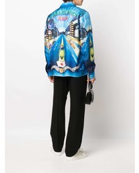 Casablanca Tokyo Nights Print Silk Shirt