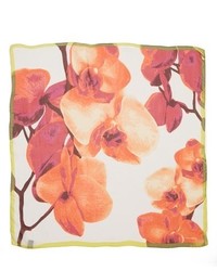 Vince Camuto Orchid Mot Square Silk Scarf