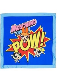 Moschino The Powerpuff Girls Pow Square Silk Scarf