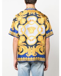 Versace Baroque Print Silk Shirt