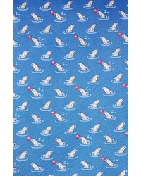 Salvatore Ferragamo Dolphin Print Silk Tie