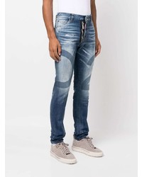 DSQUARED2 Logo Wash Distressed Skinny Jeans