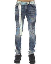Cult of Individuality Punk Super Skinny Stretch Jeans With Web Belt In Abstract At Nordstrom