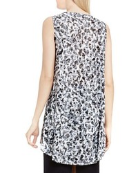 Two By Vince Camuto Art Animal Print Sleeveless Highlow Top