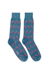 Paul Smith Blue Dino Socks