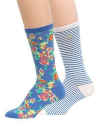 Ralph Lauren Floral And Stripe Trouser Sock Set