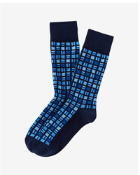 Express Geo Square Print Dress Socks