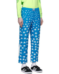 ERL Blue White Star Puffer Trousers