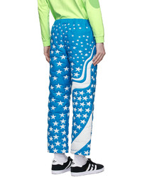 ERL Blue White Star Puffer Trousers