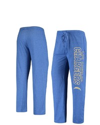 CONCEPTS SPORT Heathered Powdered Blue Los Angeles Chargers Quest Fleece Pants In Heather Powder Blue At Nordstrom