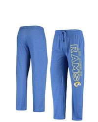 CONCEPTS SPORT Heathered Royal Los Angeles Rams Quest Fleece Pants In Heather Royal At Nordstrom