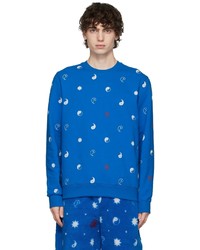 Clot Blue Pattern Sweatshirt