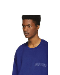 Adaptation Blue Plaid Logo Sweatshirt