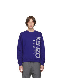 Kenzo Blue Sport Logo Sweatshirt