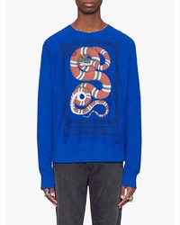 Gucci Cotton Sweatshirt With Kingsnake Print