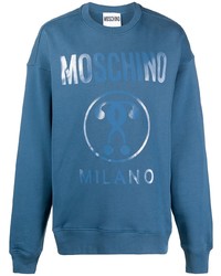 Moschino Double Question Mark Logo Print Sweatshirt