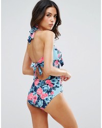 Seafolly Vintage Blue Printed Swimsuit