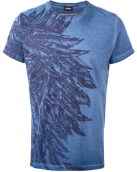 Diesel Feathers Print T Shirt