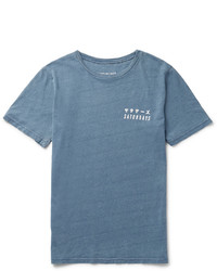 Saturdays Nyc Katakana Printed Washed Cotton Jersey T Shirt