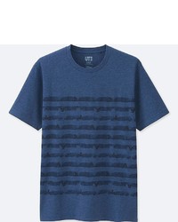 Uniqlo Mickey Blue Short Sleeve Graphic T Shirt