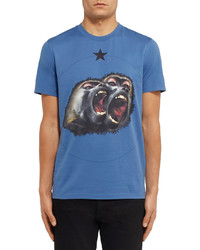 Givenchy Monkey Brothers Cuban Fit Printed Cotton Jersey T Shirt