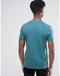 Asos T Shirt With Vibes Print In Teal