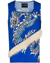 AV Vattev Halishte Dragon Print Tank Top