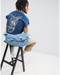 Asos Oversized Sleeveless T Shirt With Souvenir Print