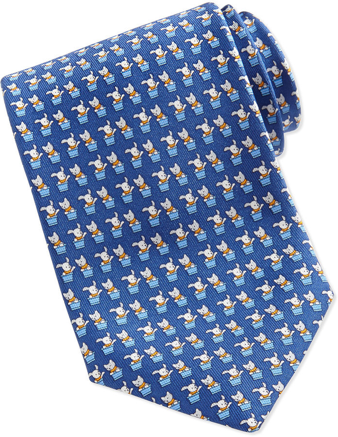 salvatore ferragamo cat tie