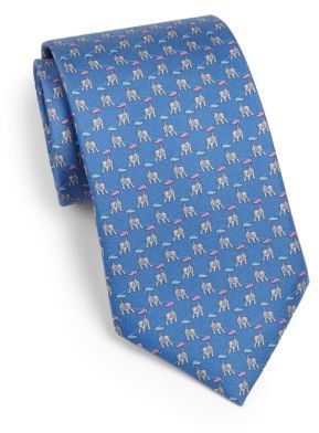 dog print tie