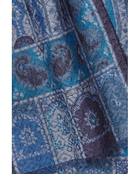 Etro Printed Scarf With Wool And Silk