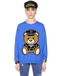 Moschino Teddy Bear Intarsia Merino Wool Sweater