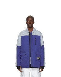 Colmar A.G.E. By Shayne Oliver Blue And Silver Colorblocked Jacket