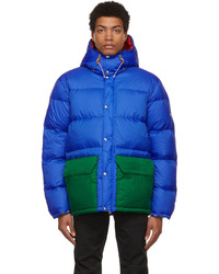 The North Face Blue Green Down Colorblock Sierra Jacket