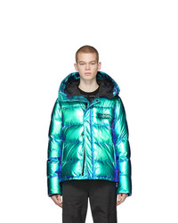 kenzo hooded quilted down jacket