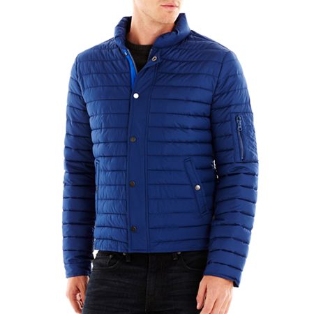 Claiborne Quilted Puffer Jacket, $29 | jcpenney | Lookastic