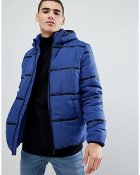 ONLY & SONS Hooded Puffer Jacket With Brand Tape Detail