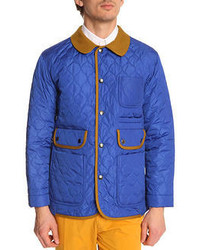 Blue Quilted Barn Jacket