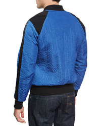 MCM X Cr Collection Quilted Bomber Jacket